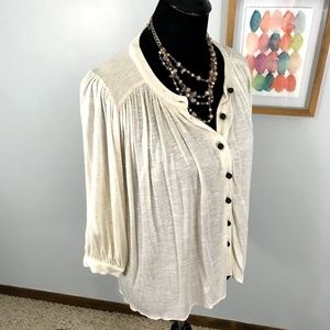 T-Bags Los Angeles Button Down Blouse Small